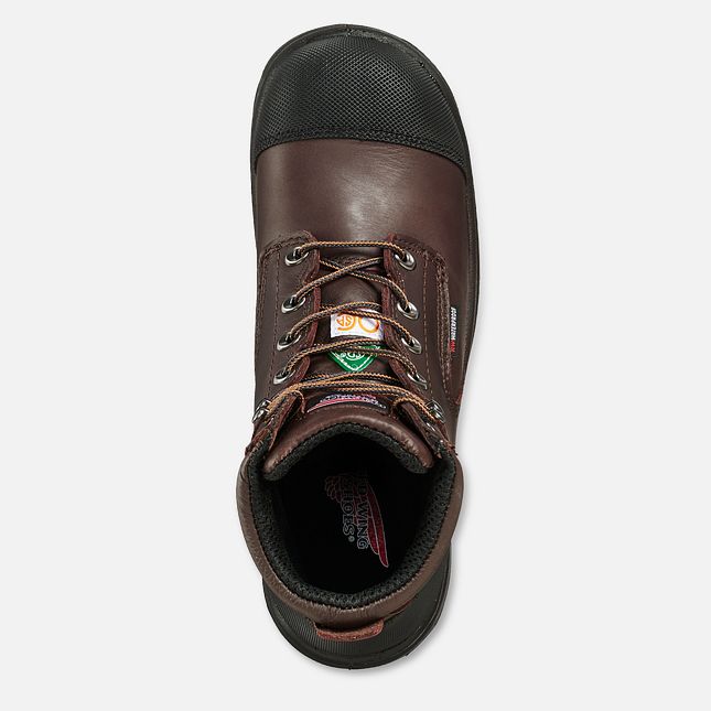 Red Wing King Punta® 6-inch CSA Scarpe Impermeabili Uomo Marroni | 6073-DSILN