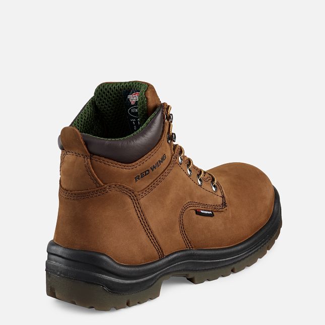 Red Wing King Punta® 6-inch Impermeabili Scarpe Antinfortunistiche Uomo Marroni | 3480-VMHGC