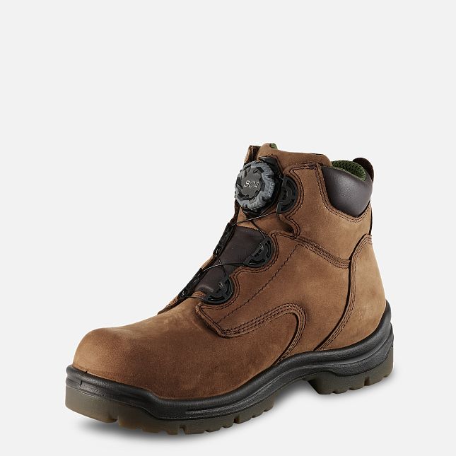 Red Wing King Punta® 6-inch Impermeabili Scarpe Antinfortunistiche Uomo Marroni | 3895-SIPKB