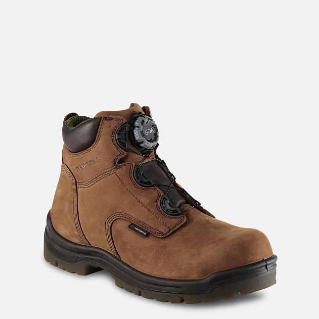 Red Wing King Punta® 6-inch Impermeabili Scarpe Antinfortunistiche Uomo Marroni | 3895-SIPKB