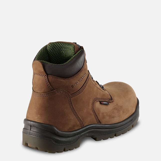 Red Wing King Punta® 6-inch Impermeabili Stivali da Lavoro Uomo Marroni | 6245-NDLYO