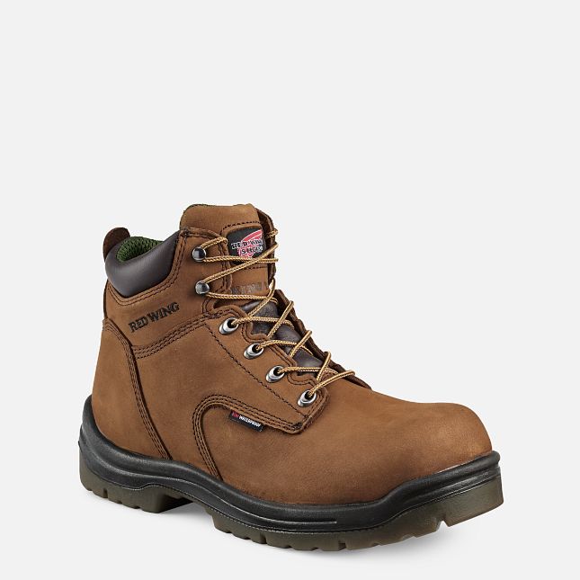 Red Wing King Punta® 6-inch Insulated, Impermeabili Stivali da Lavoro Uomo Marroni | 3296-GVTUC