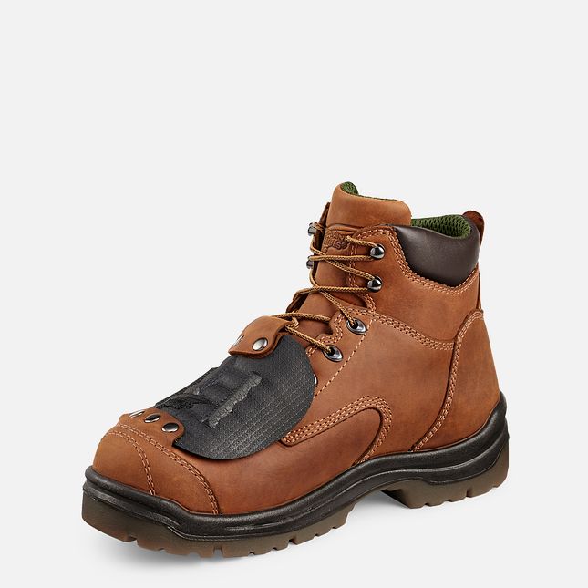 Red Wing King Punta® 6-inch Metguard Scarpe Antinfortunistiche Uomo Marroni | 4613-LZSDT