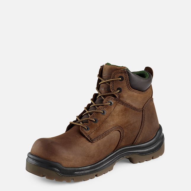 Red Wing King Punta® 6-inch Scarpe Antinfortunistiche Uomo Marroni | 7912-IJZKL