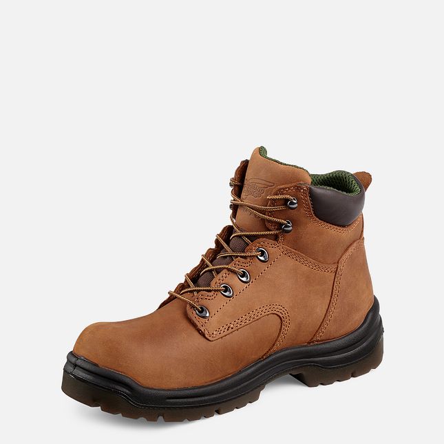 Red Wing King Punta® 6-inch Stivali da Lavoro Uomo Marroni | 5734-IQLTS