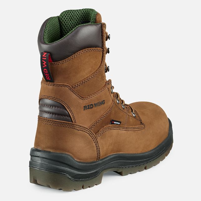 Red Wing King Punta® 8-inch Impermeabili Stivali da Lavoro Uomo Marroni | 0152-JHWDB