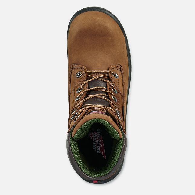 Red Wing King Punta® 8-inch Impermeabili Stivali da Lavoro Uomo Marroni | 0152-JHWDB