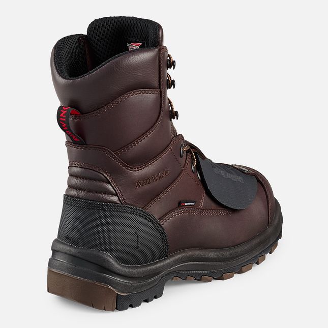 Red Wing King Punta® 8-inch Impermeabili CSA Metguard Scarpe Lavoro Uomo Marroni | 0576-DXFRS