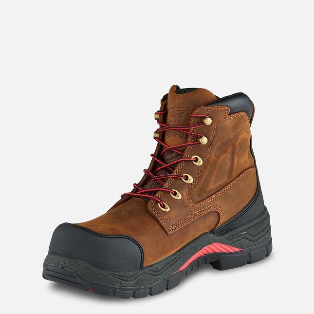 Red Wing King Punta® Adc 6-inch Impermeabili Scarpe Antinfortunistiche Uomo Marroni | 3914-NYBIF