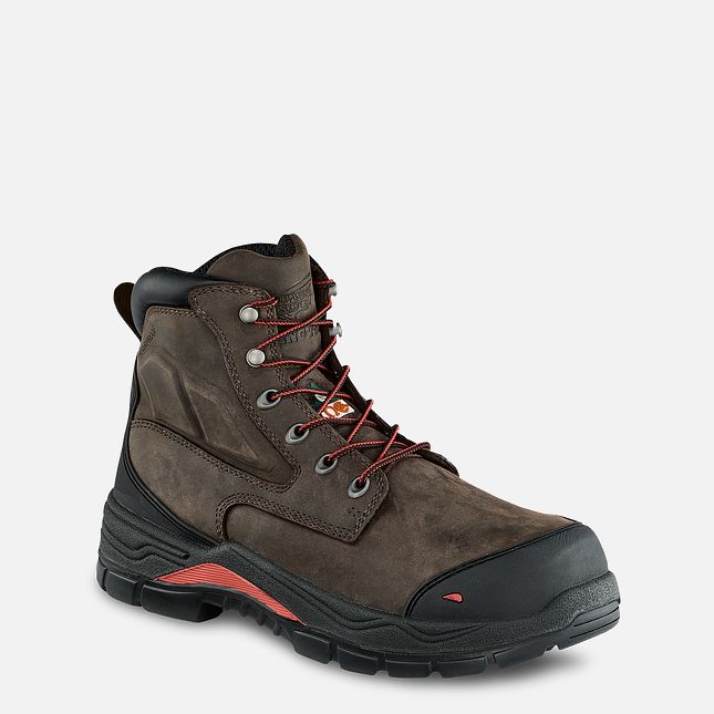 Red Wing King Punta® Adc 6-inch Insulated, Impermeabili CSA Scarpe Antinfortunistiche Uomo Marroni | 1962-RHFIB