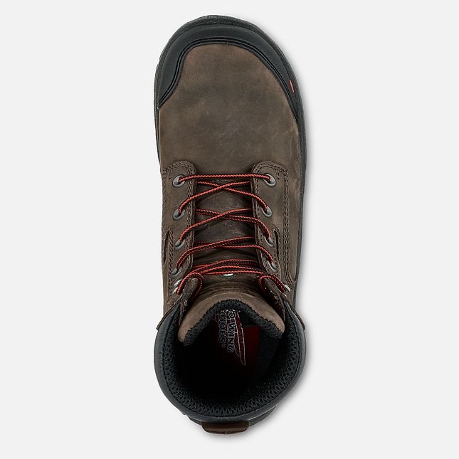 Red Wing King Punta® Adc 8-inch CSA Metguard Scarpe Impermeabili Uomo Marroni | 5986-RHXJI