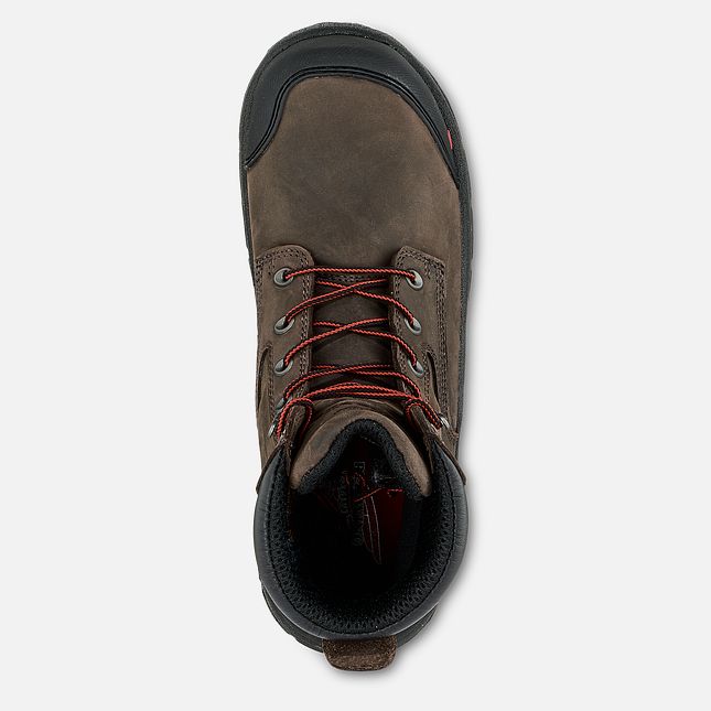 Red Wing King Punta® Adc 8-inch Insulated CSA Scarpe Impermeabili Uomo Marroni | 3075-YULJQ