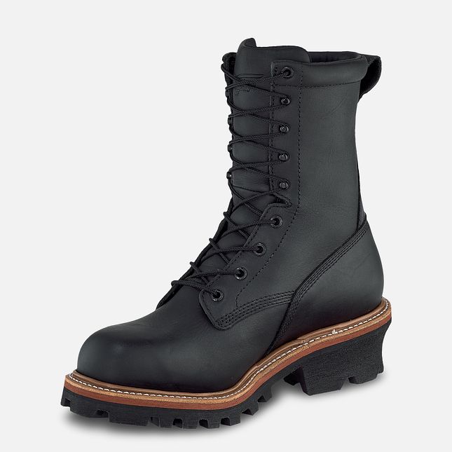 Red Wing Loggermax 9-inch Impermeabili, Logger Stivali da Lavoro Uomo Nere | 7509-SENHZ