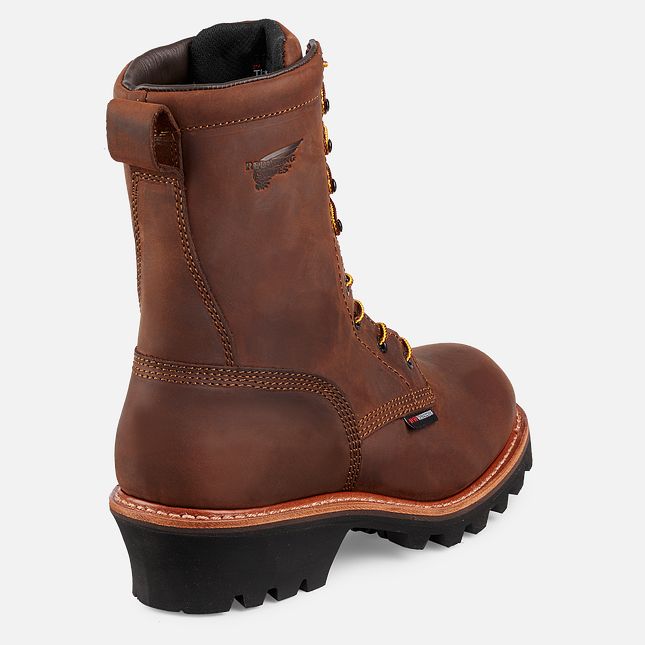 Red Wing Loggermax 9-inch Insulated, Impermeabili Scarpe Antinfortunistiche Uomo Marroni | 3617-AZWSG