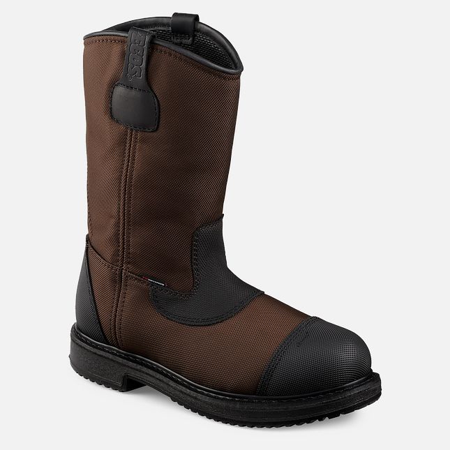 Red Wing Maxbond 12-inch Impermeabili Pull-On Stivali da Lavoro Uomo Marroni | 7651-GQTWJ