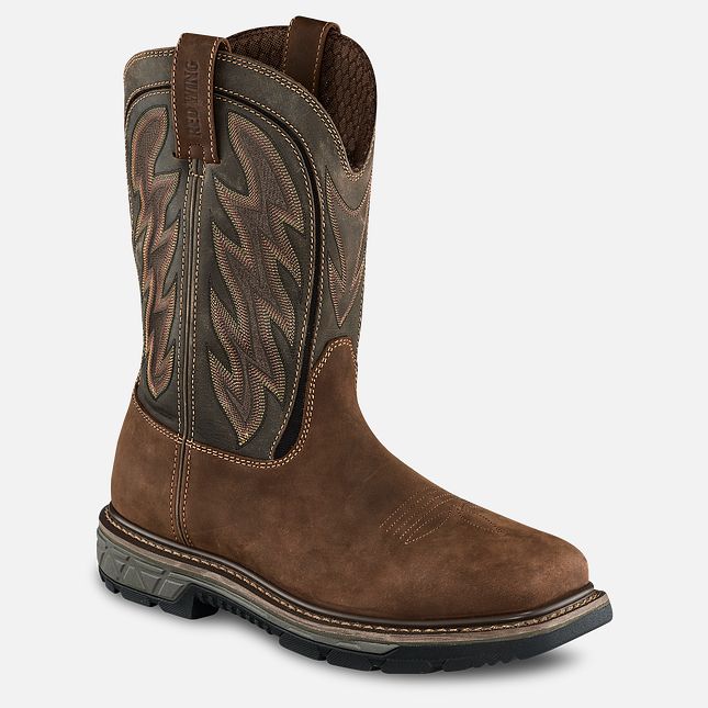 Red Wing Rio Flex 11-inch Impermeabili, Pull-On Stivali da Lavoro Uomo Marroni | 0578-QCWFM