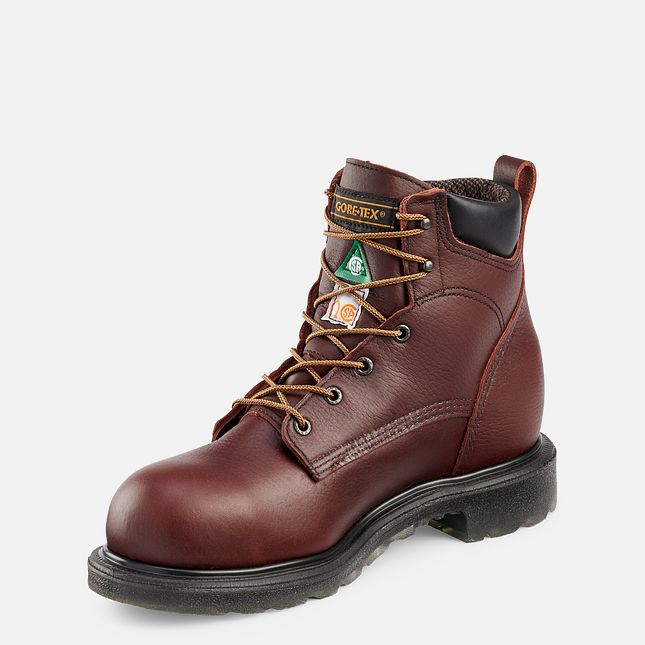 Red Wing Supersole® 2.0 6-inch CSA Scarpe Impermeabili Uomo Marroni | 5412-FTOXQ