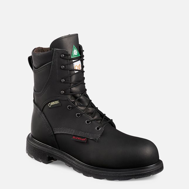 Red Wing Supersole® 2.0 8-inch Insulated, Impermeabili CSA Stivali da Lavoro Uomo Nere | 4027-KQWSM