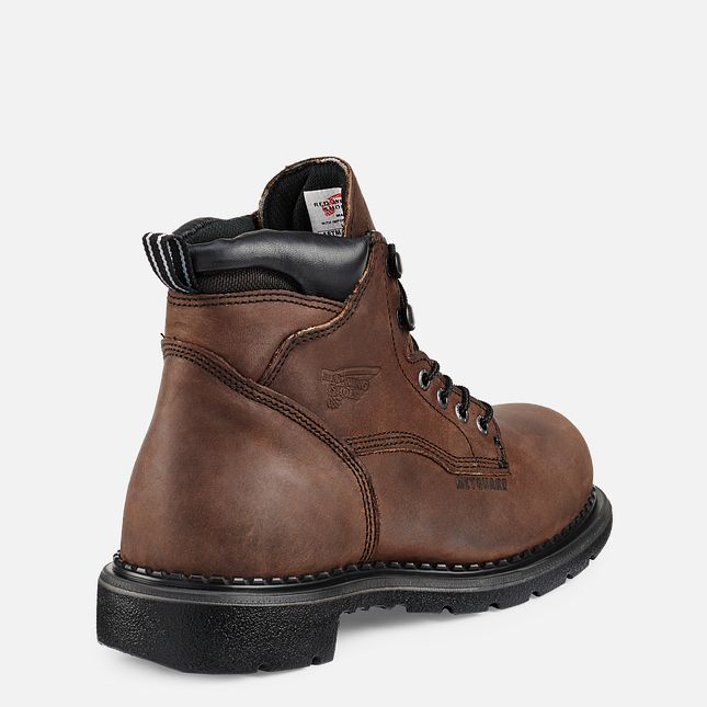 Red Wing Supersole® 6-inch Impermeabili Metguard Stivali da Lavoro Uomo Marroni | 4781-MDQWI