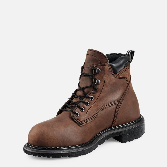 Red Wing Supersole® 6-inch Impermeabili Metguard Stivali da Lavoro Uomo Marroni | 4781-MDQWI