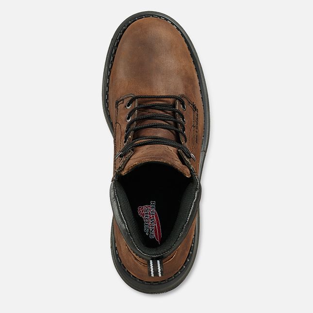 Red Wing Supersole® 6-inch Impermeabili Metguard Stivali da Lavoro Uomo Marroni | 4781-MDQWI