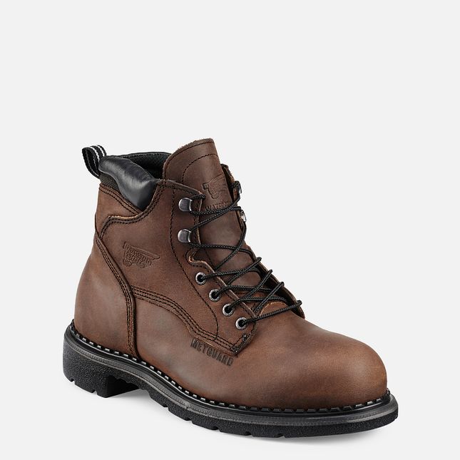 Red Wing Supersole® 6-inch Impermeabili Metguard Stivali da Lavoro Uomo Marroni | 4781-MDQWI