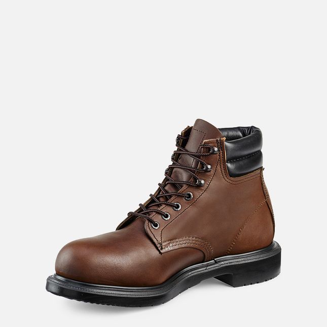 Red Wing Supersole® 6-inch Scarpe Antinfortunistiche Uomo Marroni | 9726-EDFNR