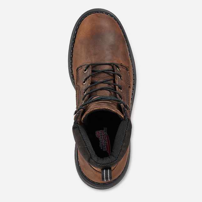 Red Wing Supersole® 8-inch Impermeabili Metguard Stivali da Lavoro Uomo Marroni | 5728-ULXST