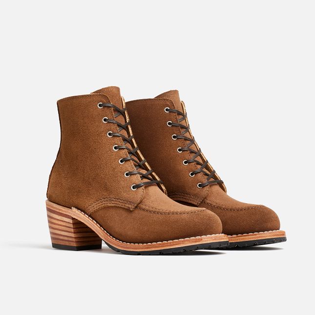 Red Wing Tacco in Clove Acampo Pelle Stivali Heritage Donna Marroni | 9064-PEOTK