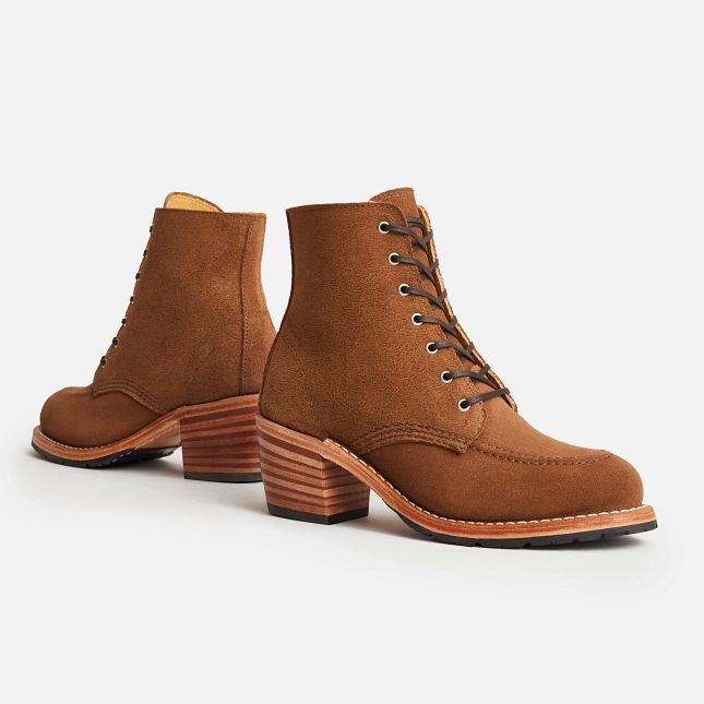 Red Wing Tacco in Clove Acampo Pelle Stivali Heritage Donna Marroni | 9064-PEOTK