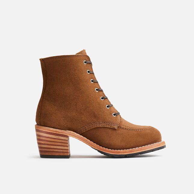 Red Wing Tacco in Clove Acampo Pelle Stivali Heritage Donna Marroni | 9064-PEOTK