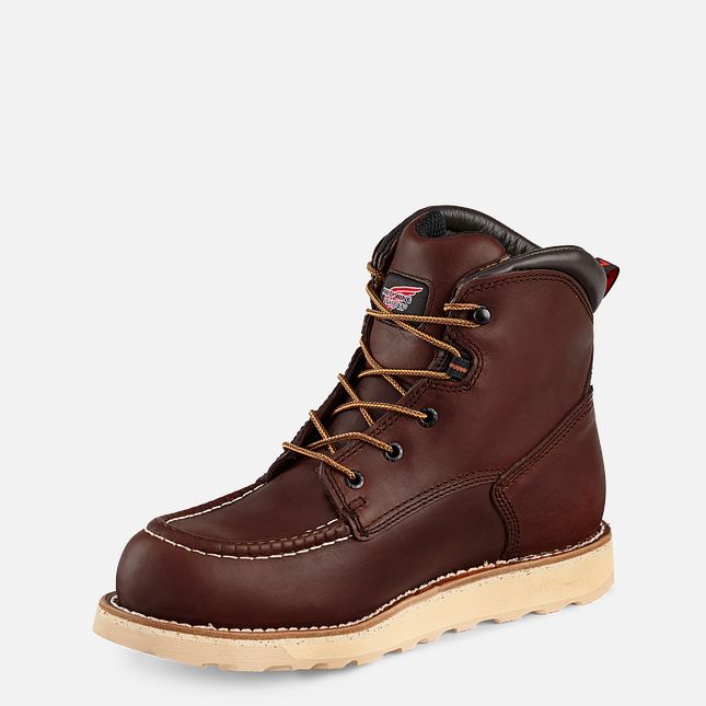 Red Wing Traction Tred 6-inch Impermeabili Stivali da Lavoro Uomo Marroni | 1705-RDSEM