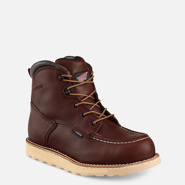 Red Wing Traction Tred 6-inch Impermeabili Stivali da Lavoro Uomo Marroni | 4023-XGUVK