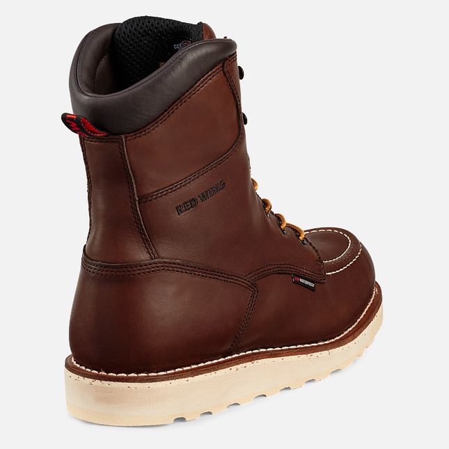 Red Wing Traction Tred 8-inch Impermeabili Stivali da Lavoro Uomo Marroni | 1309-OGJFD