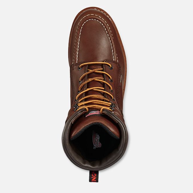 Red Wing Traction Tred 8-inch Impermeabili Stivali da Lavoro Uomo Marroni | 1309-OGJFD