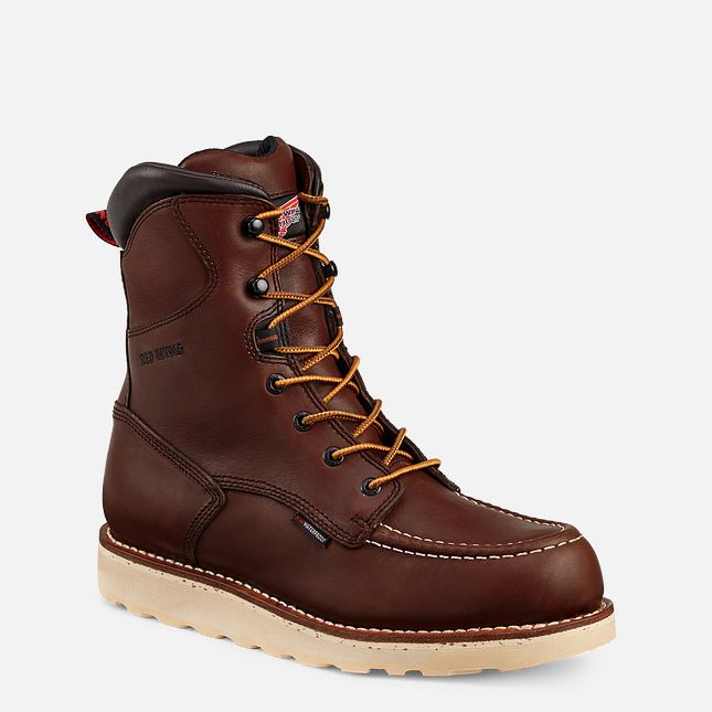 Red Wing Traction Tred 8-inch Impermeabili Scarpe Antinfortunistiche Uomo Marroni | 4976-HRCBY