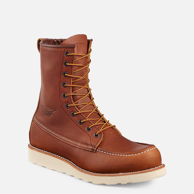 Red Wing Traction Tred 8-inch Stivali da Lavoro Uomo Marroni | 8631-UHLQI