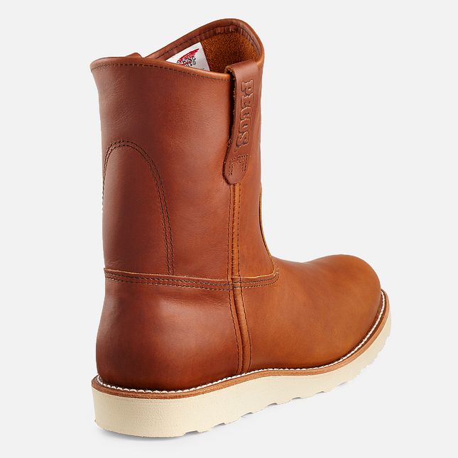 Red Wing Traction Tred 9-inch Pull-On Stivali da Lavoro Uomo Marroni | 4850-RJWOT