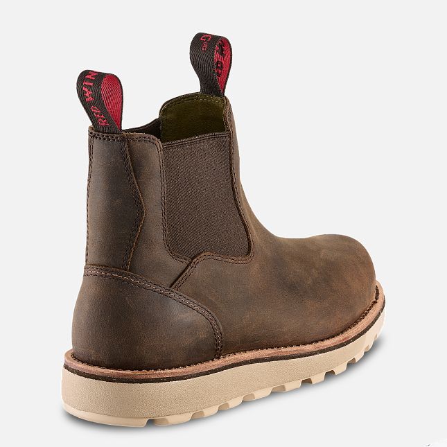 Red Wing Traction Tred Lite 5-Inch Chukka Stivali da Lavoro Uomo Marroni | 2509-MPQHS