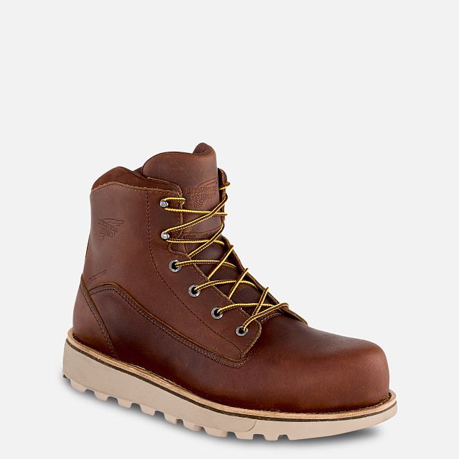 Red Wing Traction Tred Lite 6-inch Impermeabili Scarpe Antinfortunistiche Uomo Marroni | 0831-GECKV