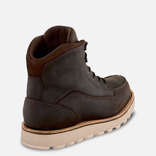 Red Wing Traction Tred Lite 6-inch Impermeabili Stivali da Lavoro Uomo Marroni | 3185-LBTEO