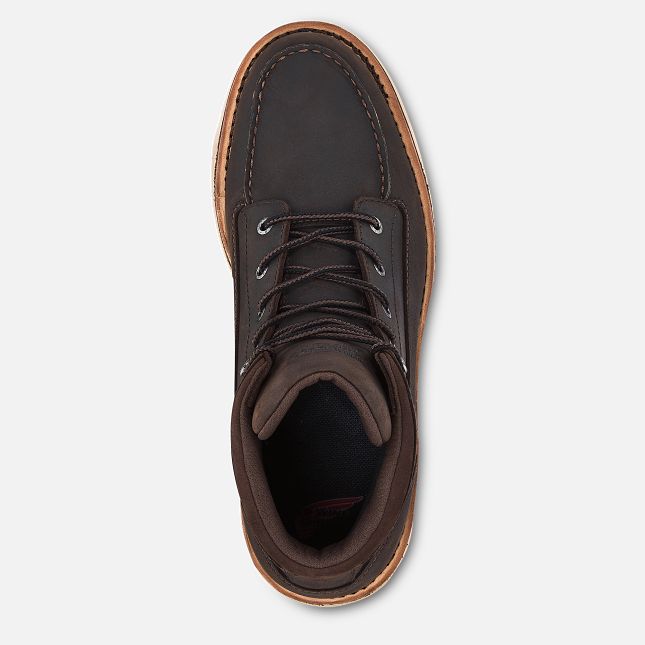 Red Wing Traction Tred Lite 6-inch Impermeabili Stivali da Lavoro Uomo Marroni | 3185-LBTEO