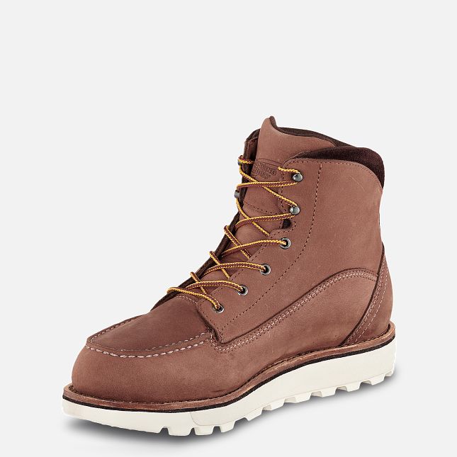 Red Wing Traction Tred Lite 6-inch Impermeabili Scarpe Antinfortunistiche Donna Rosse Scuro | 4572-QBIEP