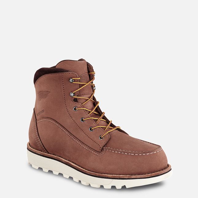 Red Wing Traction Tred Lite 6-inch Impermeabili Scarpe Antinfortunistiche Donna Rosse Scuro | 4572-QBIEP