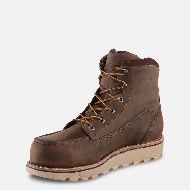 Red Wing Traction Tred Lite 6-inch Impermeabili Stivali da Lavoro Uomo Marroni | 7029-MZKGS