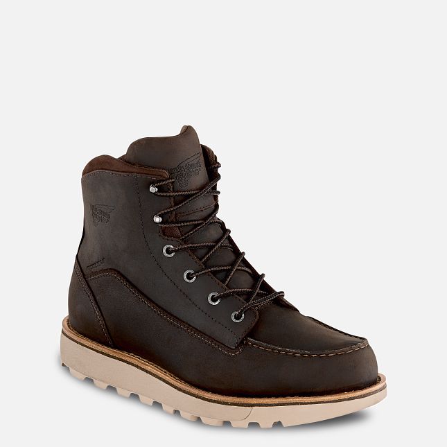 Red Wing Traction Tred Lite 6-inch Scarpe Impermeabili Uomo Marroni | 6175-YVZXK