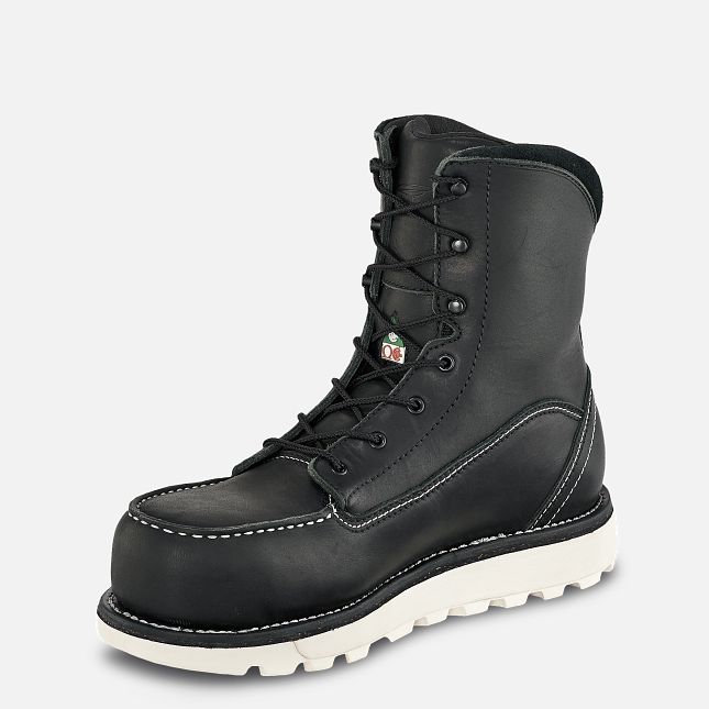 Red Wing Traction Tred Lite 8-inch Impermeabili CSA Scarpe Lavoro Donna Nere | 1840-JXENG