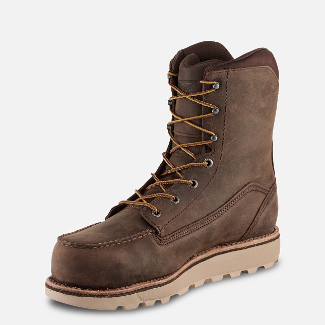 Red Wing Traction Tred Lite 8-inch Impermeabili Scarpe Antinfortunistiche Uomo Marroni | 3021-BQUNZ