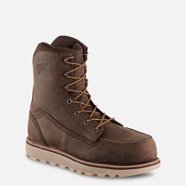 Red Wing Traction Tred Lite 8-inch Impermeabili Scarpe Antinfortunistiche Uomo Marroni | 3021-BQUNZ