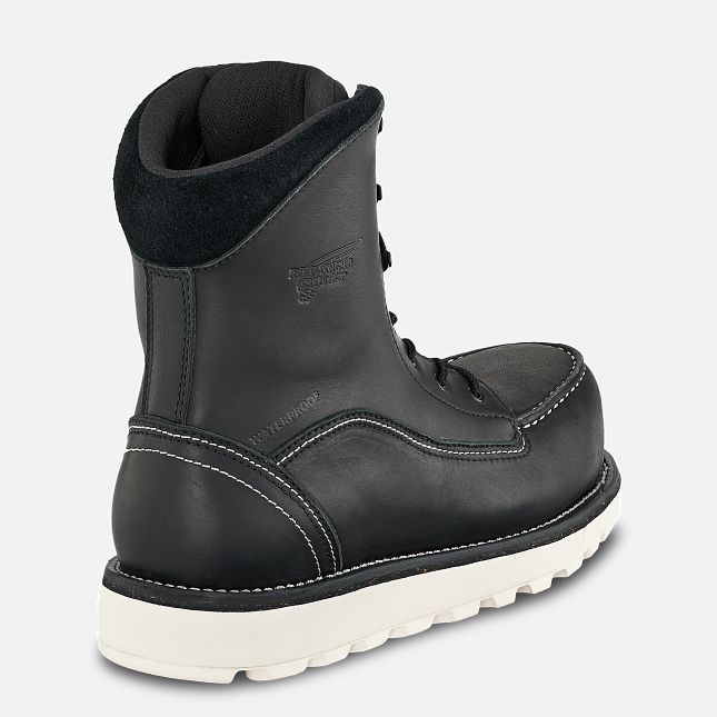 Red Wing Traction Tred Lite 8-inch Impermeabili CSA Stivali da Lavoro Donna Nere | 4016-VZJMN